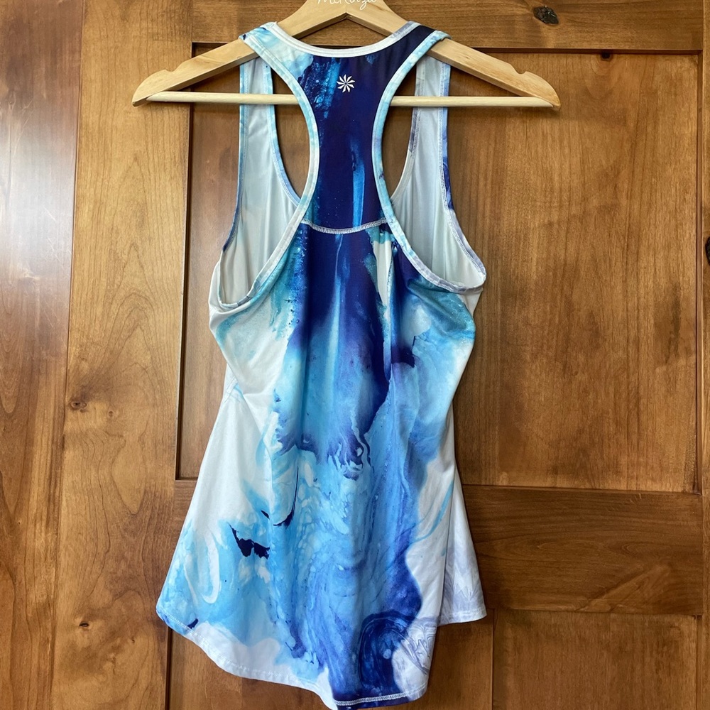 Athleta Blue & White Tank Top